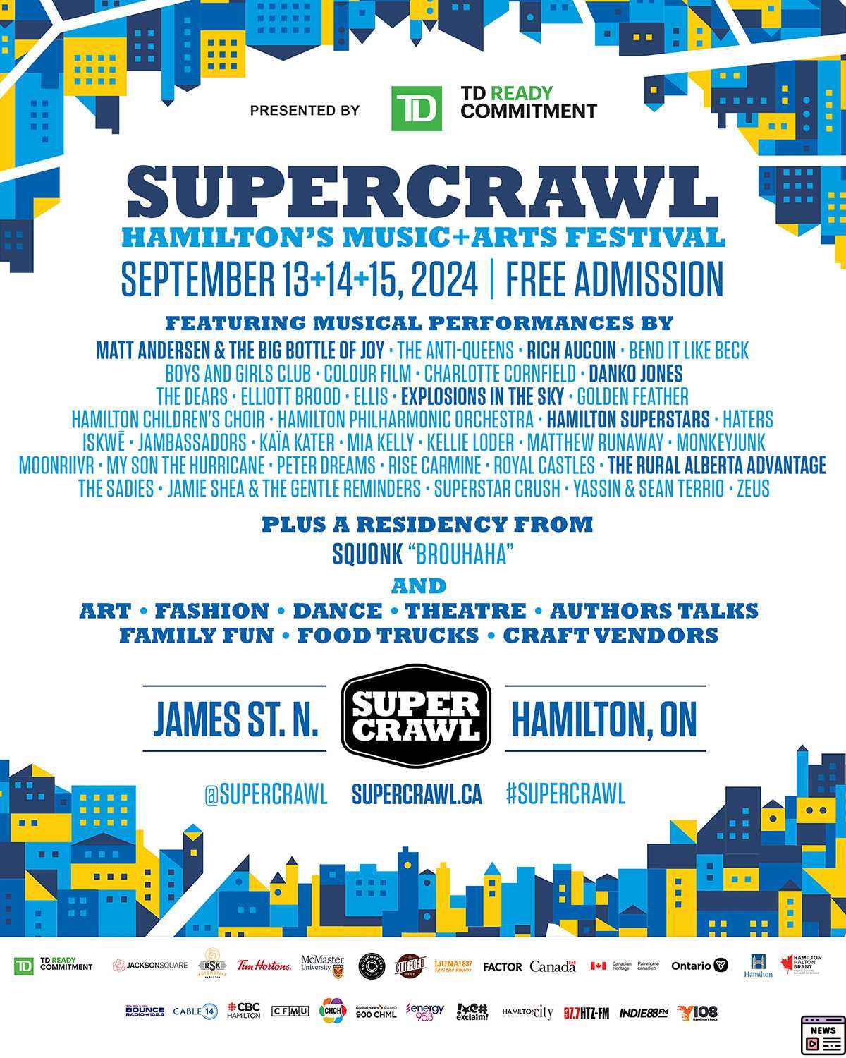 Explore Supercrawl 2024 Highlights Amid Major Hamilton Road Changes