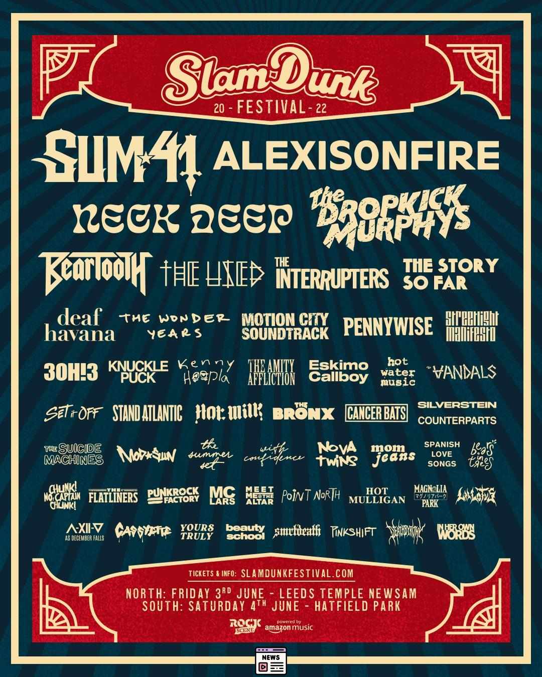 Slam Dunk Festival 2025: Headliners A Day To Remember and 20+ Unforgettable Acts Set to Rock the Stage!