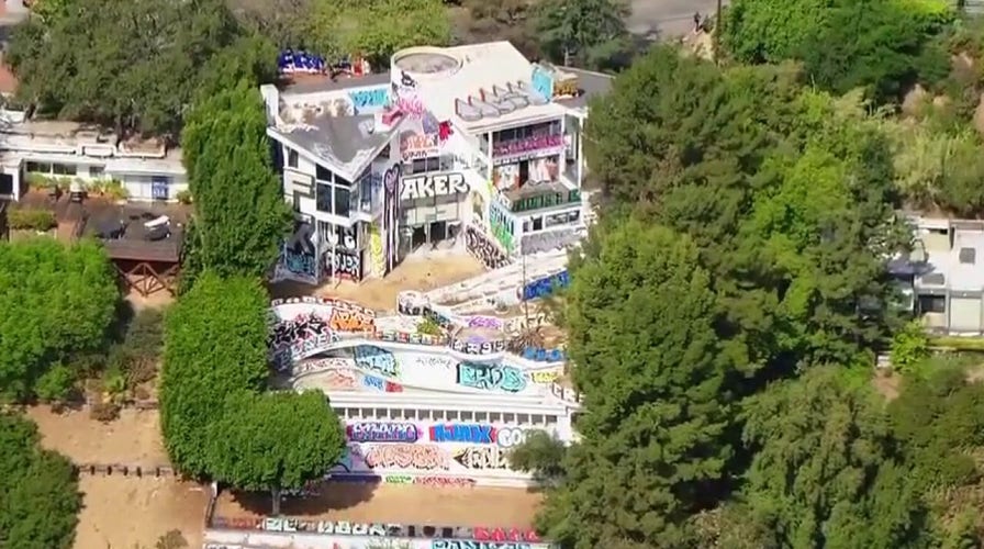 Squatters Transform Abandoned Hollywood Hills Mansion into Graffiti Canvas