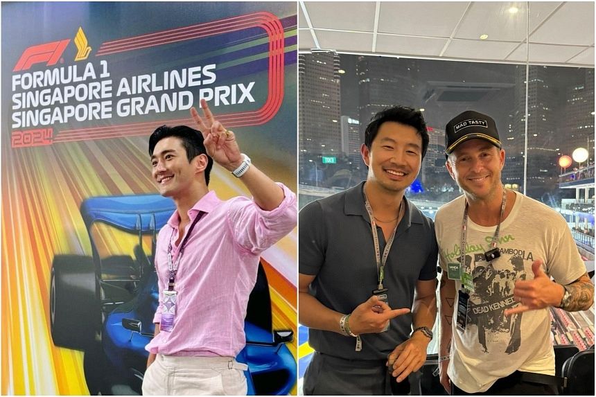 Celebrities Shine in Singapore for the Exciting F1 Weekend