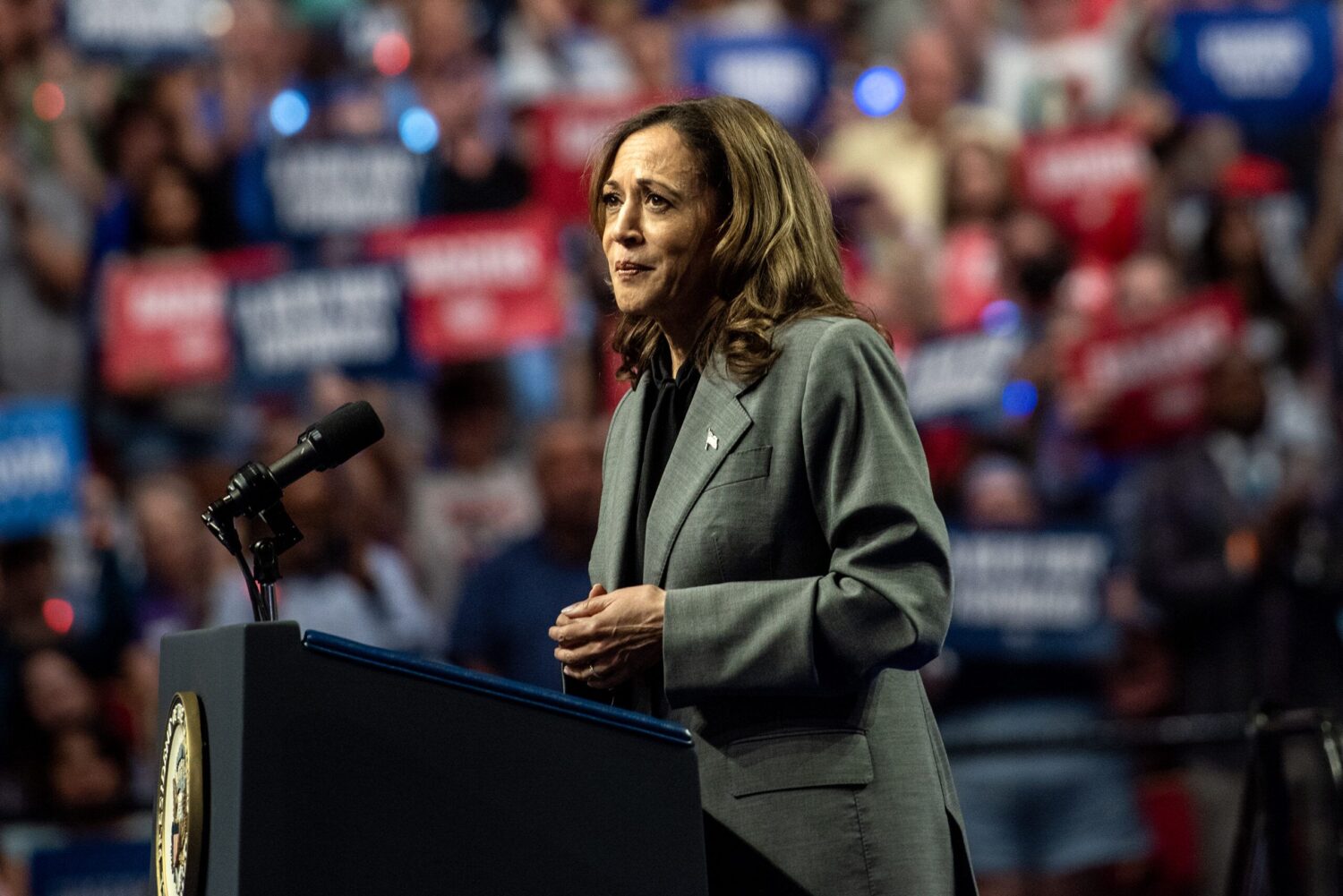 Harris Advocates Filibuster Change as Manchin Wavers on Support