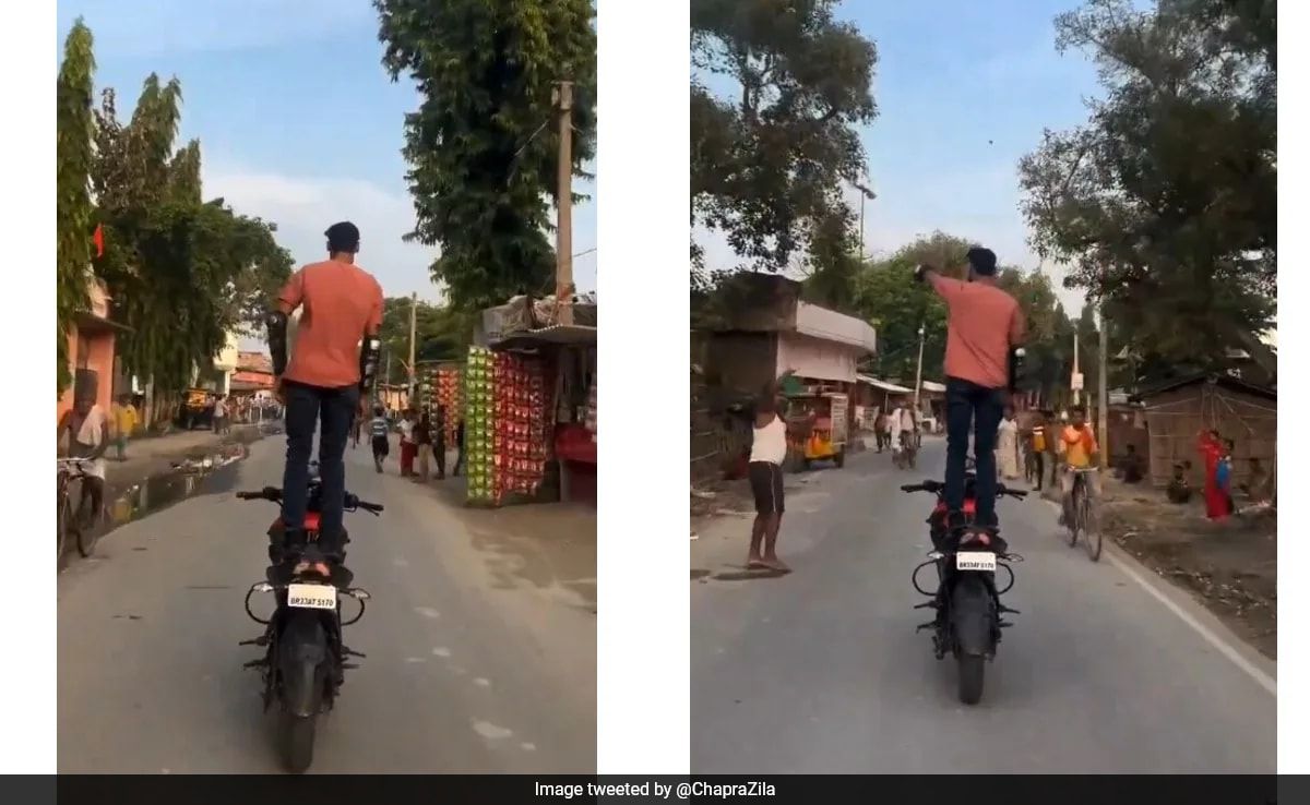 Bihar Man’s Viral Bike Stunt Sparks Police Action and Debate