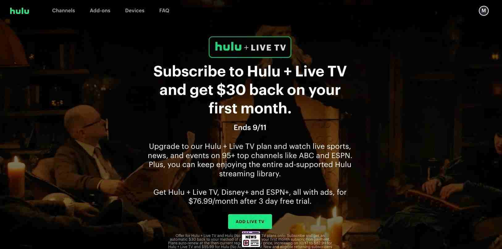 Save $30 on Hulu + Live TV: Grab Your Deal Before October 17!