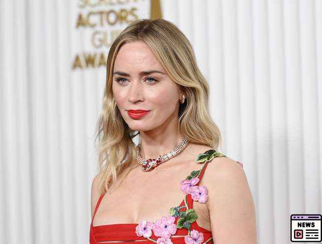 Emily Blunts Stunning Floral and Red Dress Moments Shine Bright