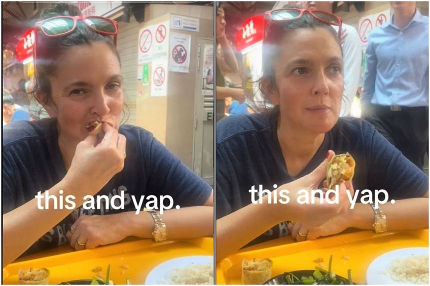 Drew Barrymore’s Singapore Snack Adventure with Popiah