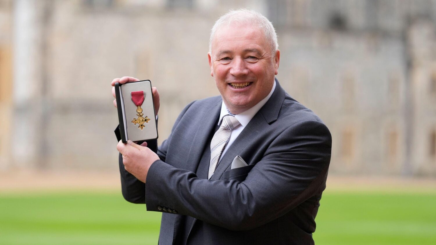 Ally McCoist Celebrates OBE with Prince William at Windsor