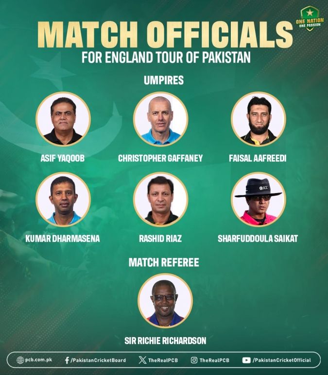 Exciting Test Series Ahead as Match Officials Confirmed