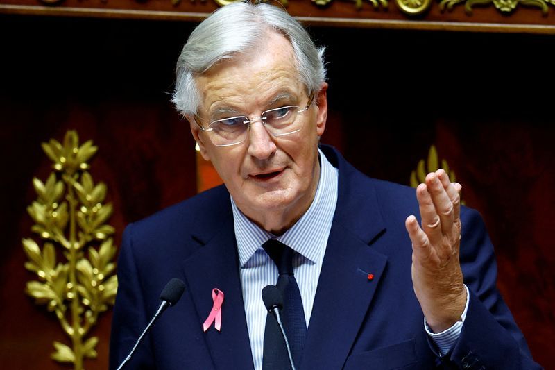 French PM Barnier Faces No-Confidence Challenge from Left-Wing Lawmakers