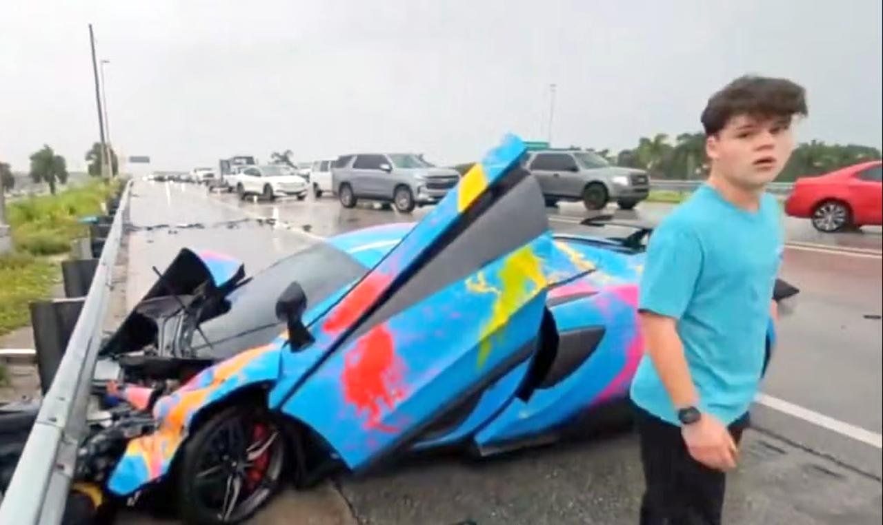 Influencer Jack Doherty’s McLaren Crash Captured Live