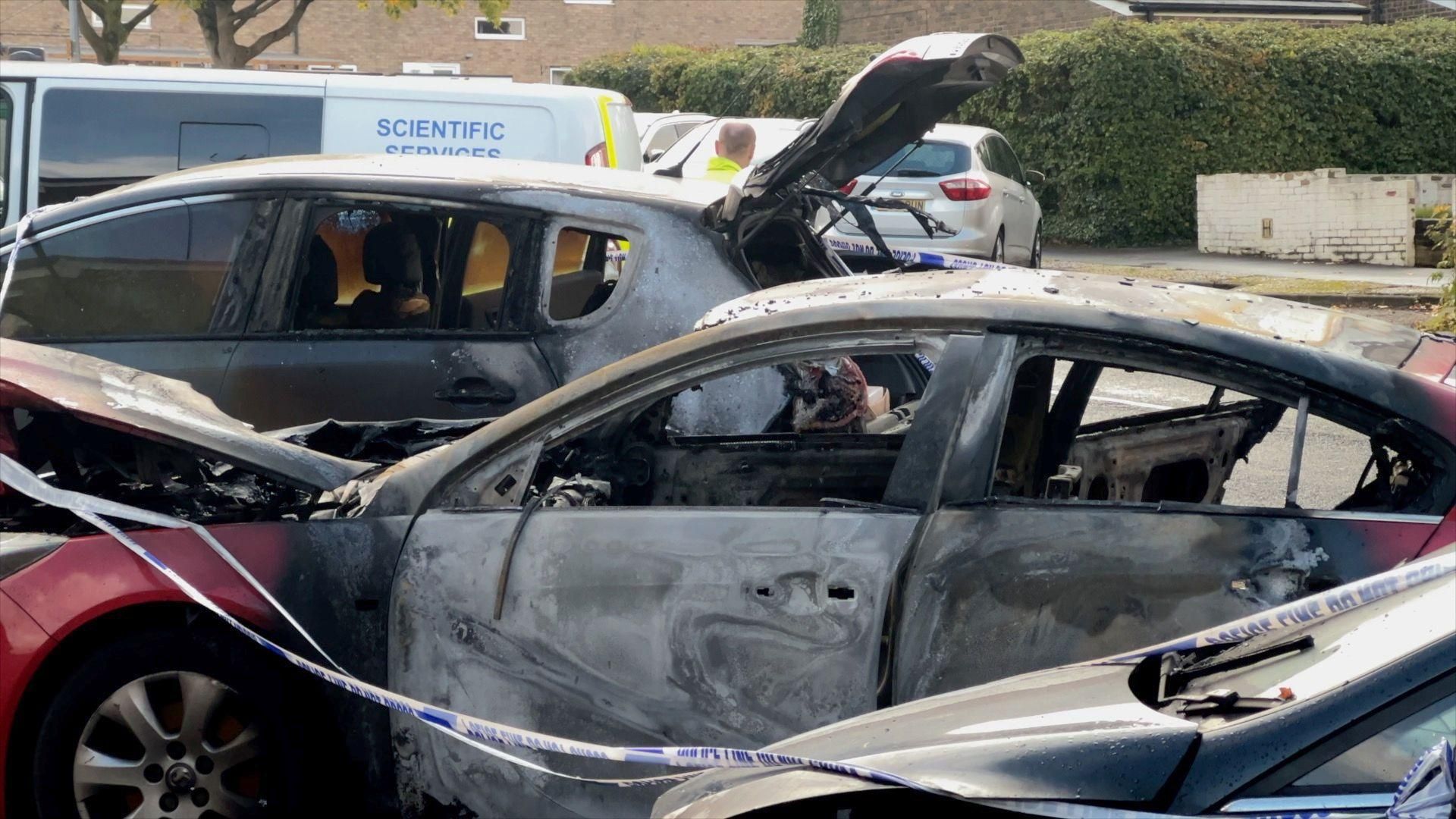 Stevenage Vehicle Arsons Spark Road Closures and Appeals